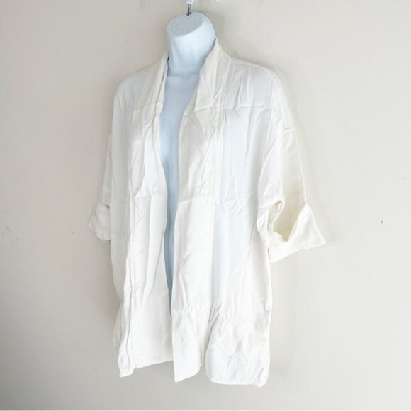 Wilfred Aritzia Blazer Jacket Kimono Open front Off white 3/4 length Sleeve XXS - Picture 6 of 16